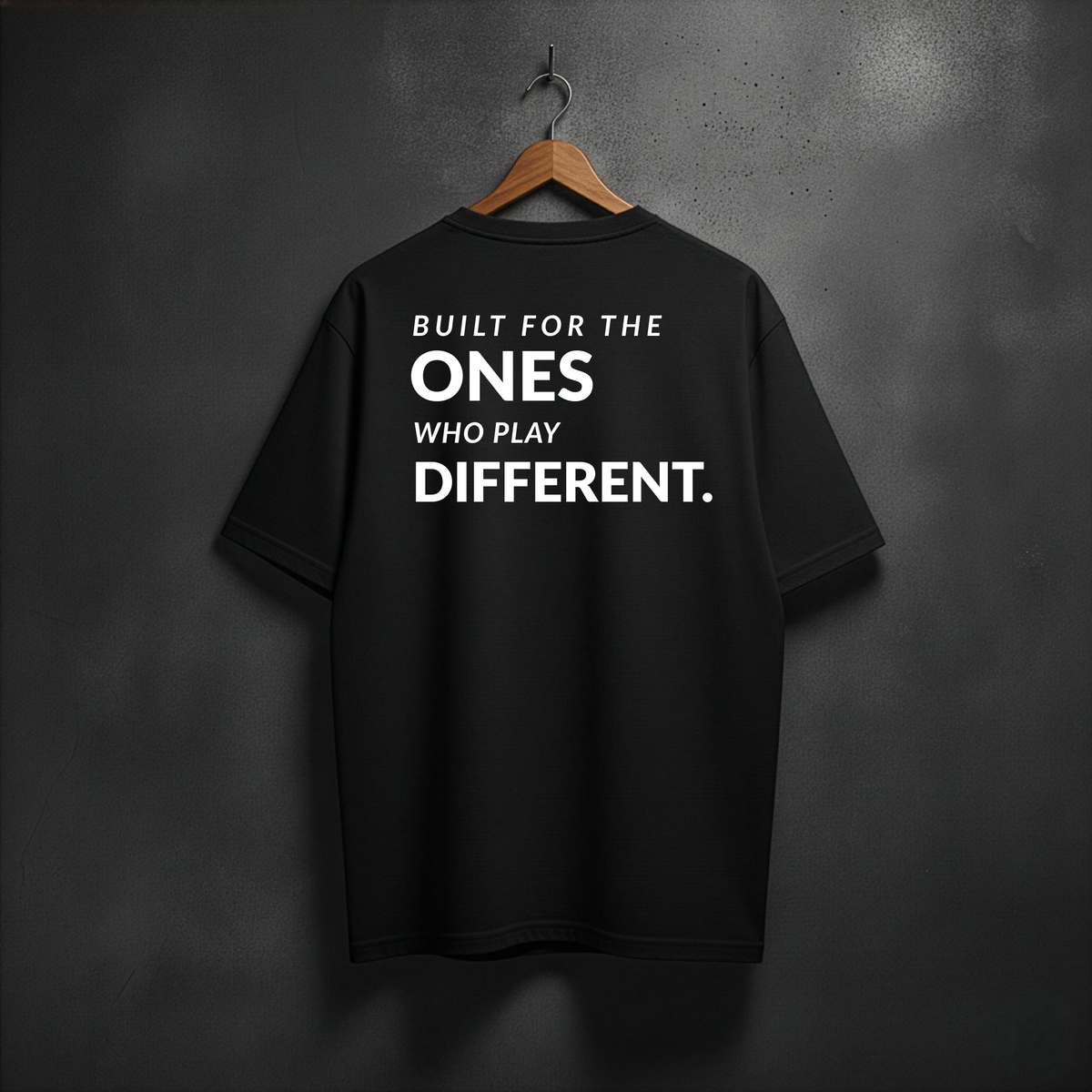 Loud Type ,, Built Different'' ovesized tee