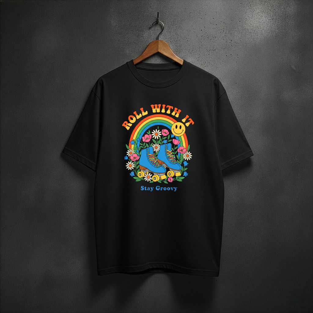 Seasonal ''Roll With It'' oversized tee