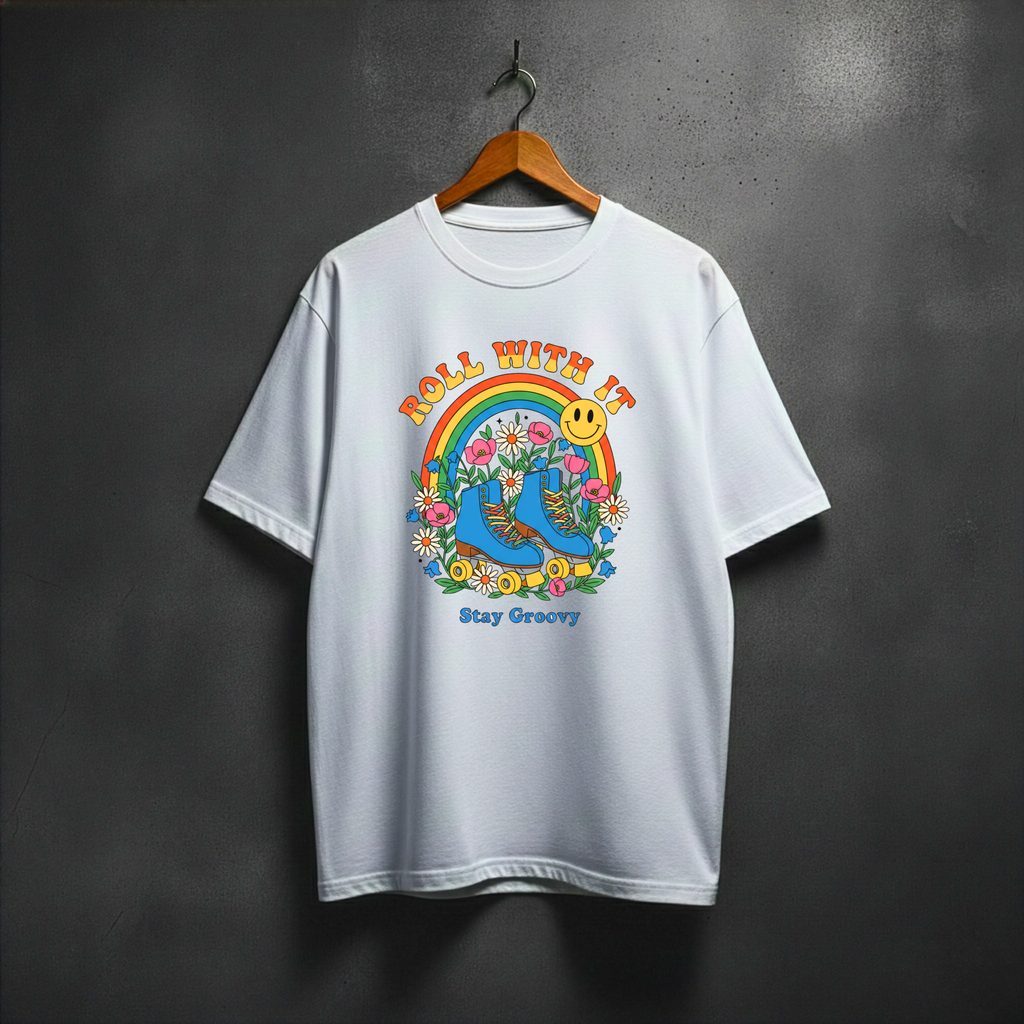 Seasonal ''Roll With It'' oversized tee